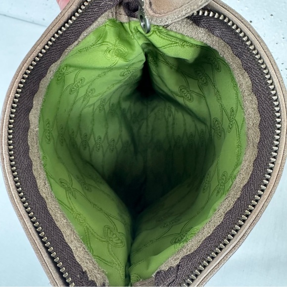 Fred De La Bretoniere Brown Distressed Leather Crossbody Bag Purse - Picture 14 of 17